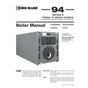 Weil-McLain 94 Series 3 Boiler manual cover