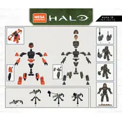 Mega Construx Mattel Halo UNSC Marine Platoon GXB00 Construction Set manual cover