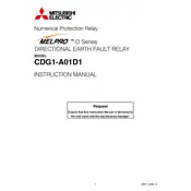 Mitsubishi CDG1-A01D1 Relay manual cover