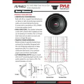 Pyle PLPW6D Subwoofer manual cover