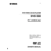 Yamaha DVD-S80 Disc Player manual cover