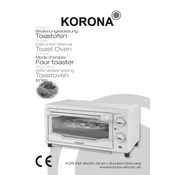 Korona 57165 Oven manual cover