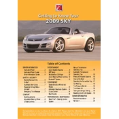 Saturn Sky 2009 manual cover