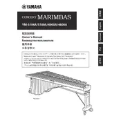 Yamaha YM-4600A Marimba manual cover