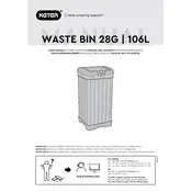 Keter 106L Waste Bin manual cover