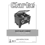 Clarke 7640110 CSB20B Shot Blast Cabinet manual cover