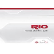 Kia Rio 2019 Hatchback manual cover