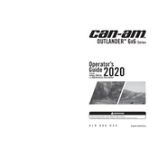 Can-Am Outlander Max 6x6 450 DPS 2020 Vehicle manual cover