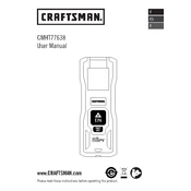 Craftsman CMHT77638 Measurer manual cover