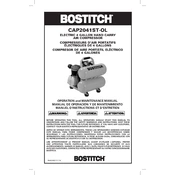 Bostitch CAP2041ST-OL Compressor manual cover