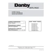 Danby DCR044B1BM Refrigerator manual cover