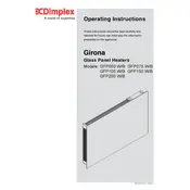 Dimplex Girona GFP050 WB Heater manual cover