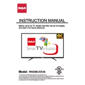 RCA RNSMU5545 TV manual cover