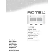 Rotel RB-1590 Amplifier manual cover