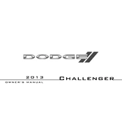 Dodge Challenger 2013 Coupe manual cover