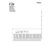 Roland F-20 manual cover