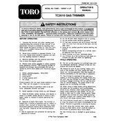 Toro TC3510 51665 Trimmer manual cover