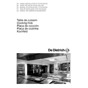 De Dietrich DTI1127X Hob manual cover