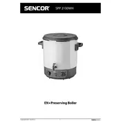 Sencor SPP 2100WH Boiler manual cover