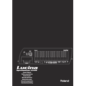 Roland Lucina AX-09 manual cover