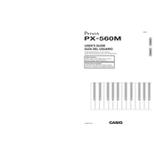 Casio Privia PX560 Keyboard manual cover