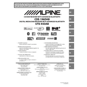 Alpine CDE-196DAB manual cover