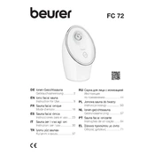 Beurer FC 72 Facial Sauna manual cover