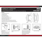 Pyle PLSMRW124BK Subwoofer manual cover