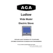 AGA Ludlow Electric Wide Stove manual cover