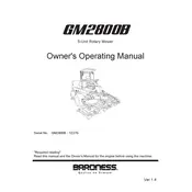 Kubota GM2800 Mower manual cover