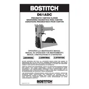 Bostitch D61ADC Stapler manual cover