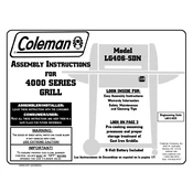 Coleman Gas Barbecue 4000 Series manual cover