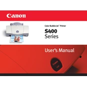 Canon Color Bubble Jet S400 manual cover