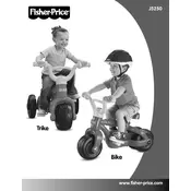 Fisher Price Mattel Trike 2 Bike J5250 Toy manual cover