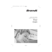 Brandt FP665XF1 Oven manual cover