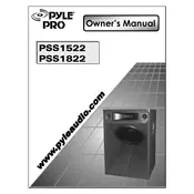 Pyle PSS1522 Speaker manual cover