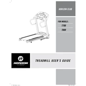 Horizon Fitness T700 2008 Treadmill manual cover