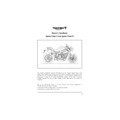 Triumph Speed Triple R 2016 Motorcycle manual cover