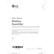 LG GX GXDUSALLK Sound Bar manual cover