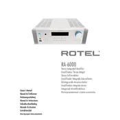 Rotel RA-6000 Amplifier manual cover