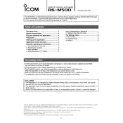 Icom RS-M500 Software manual cover