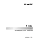 Snaigė R13SM-P6000F1 Refrigerator manual cover