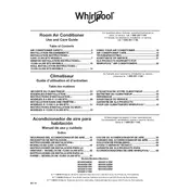 Whirlpool WHAW101BW Air Conditioner manual cover