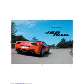 Ferrari 458 ITALIA Car manual cover