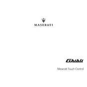 Maserati Ghibli Touch Control 2018 Sedan manual cover