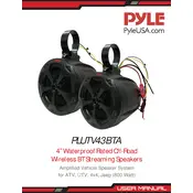 Pyle PLUTV43BTA Speaker manual cover