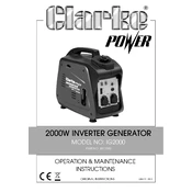 Clarke 8877080 IG2000 2000W Inverter Generator manual cover