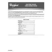 Whirlpool WFE510S0AS Range manual cover