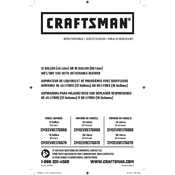 Craftsman CMXEVBE17606 Vacuum manual cover