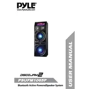 Pyle AZPSUFM1065P Speaker manual cover